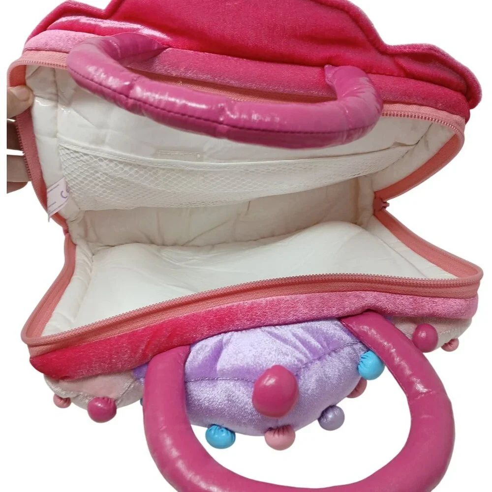 Wonderland Bakery Plush Castle Insulated Tote Bag Pink & Lavender 3D Plush #D-47